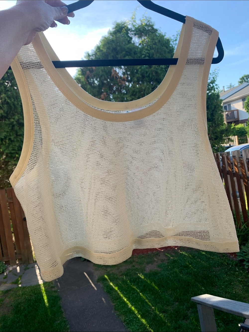 Decree Cream Knit Cropped Tank Top